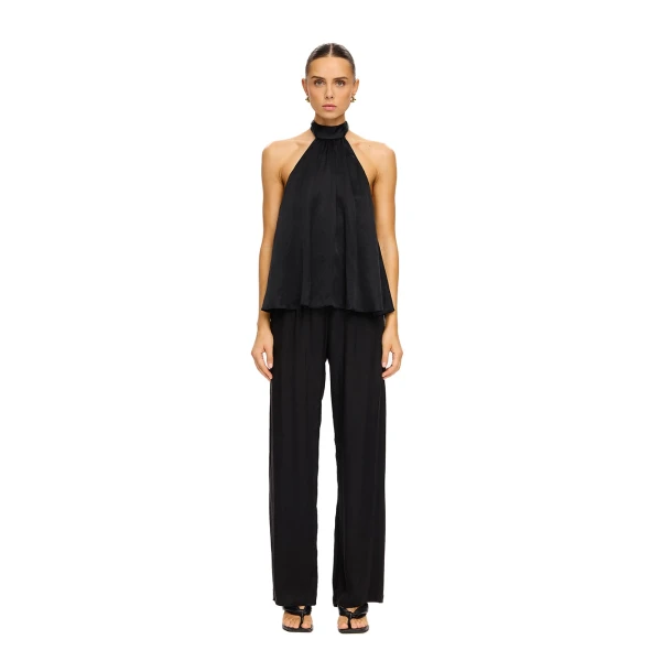 KIVARI Jaxon Halter Top in Black, view 6