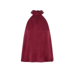 KIVARI Jaxon Halter Top in Plum