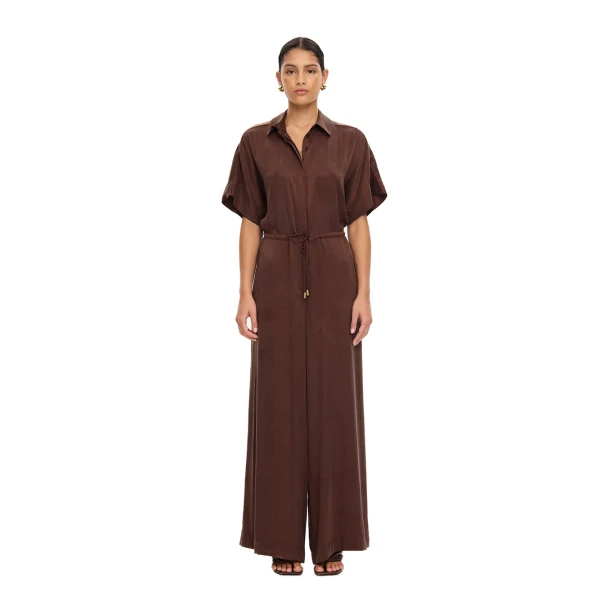 KIVARI Jaxon Jumpsuit in Chocolate, view 2