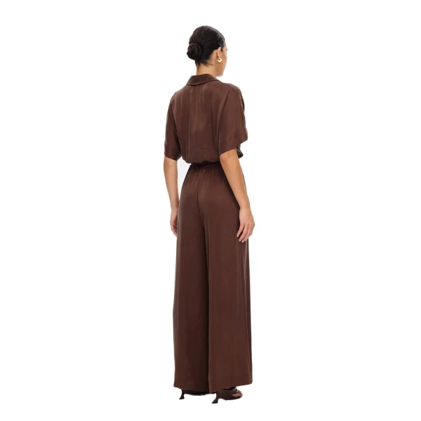 KIVARI Jaxon Jumpsuit in Chocolate, view 5