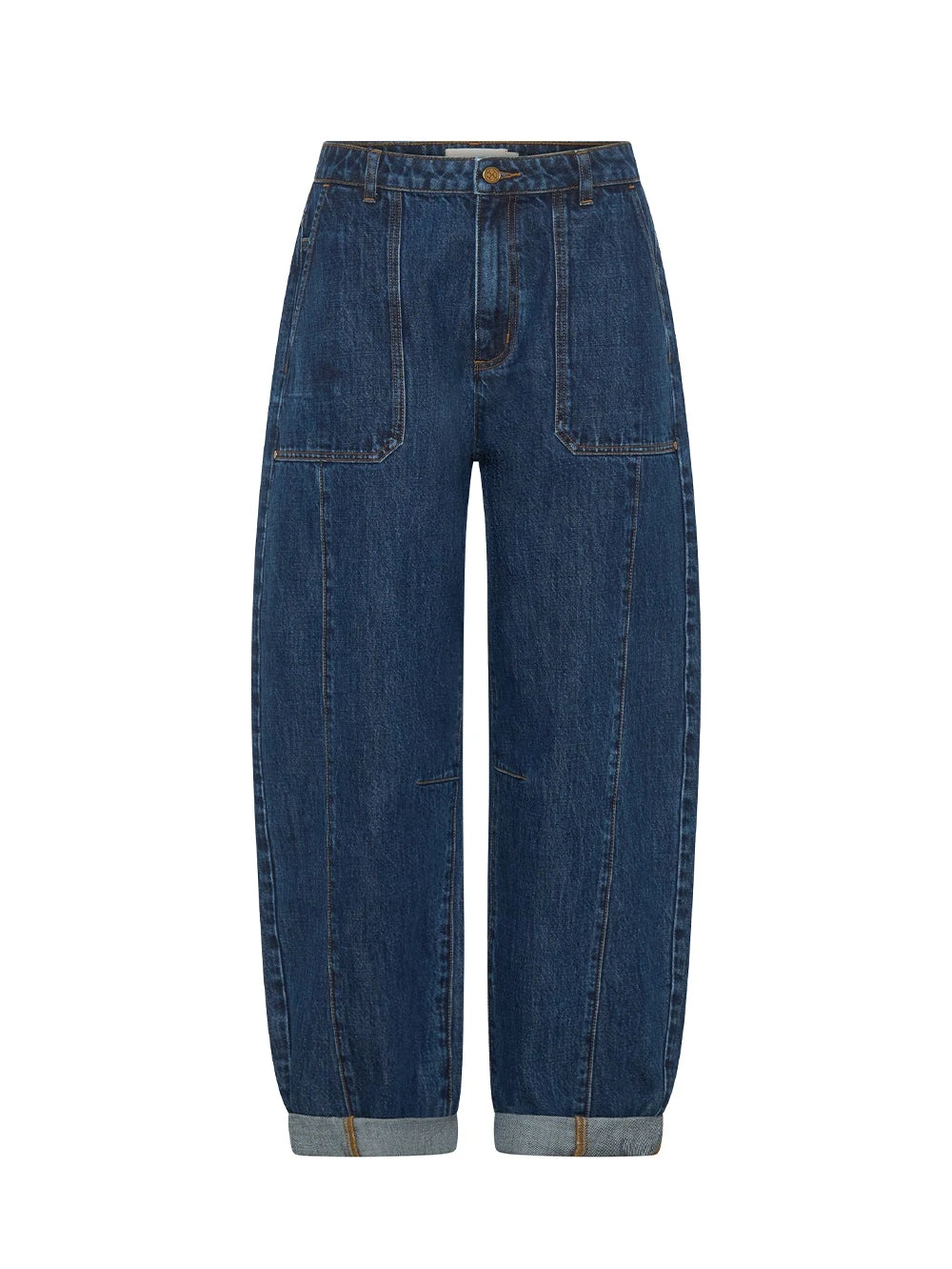 KIVARI pants Australia Signature Pants – Luxury Shoes KIVARI Jessica Barrel Jean in Dark Stonewash