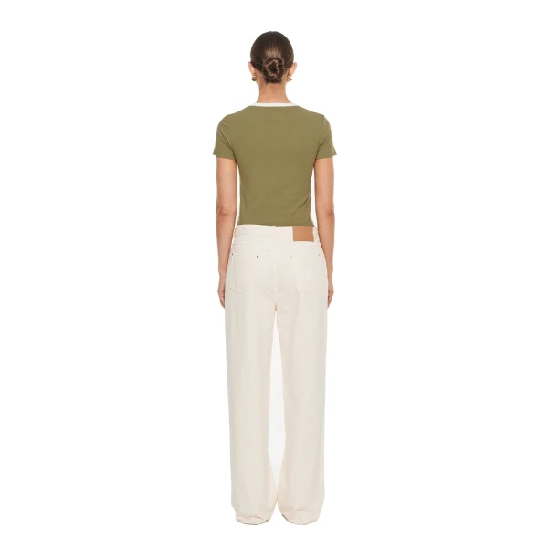 KIVARI Kivari Club Baby Tee in Olive, view 5