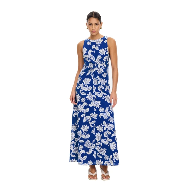 KIVARI Linda Maxi Dress in Blue Butter, view 2