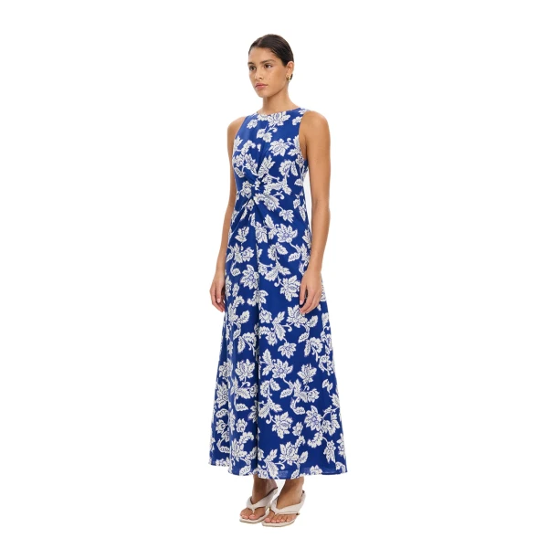 KIVARI Linda Maxi Dress in Blue Butter, view 3