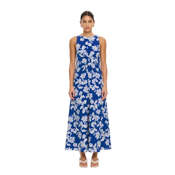 KIVARI Linda Maxi Dress in Blue Butter, view 6