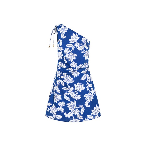 KIVARI Linda Mini Dress in Blue Butter