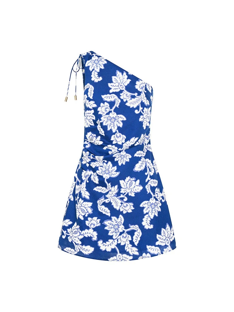 KIVARI dresses Australia Signature Dresses – Luxury Shoes KIVARI Linda Mini Dress in Blue Butter