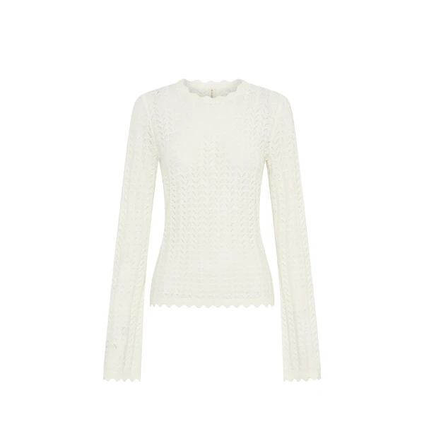 Logan Knit Top in Cream