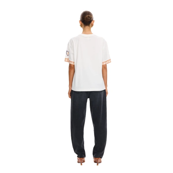 KIVARI Marit Oversized Tee in Ivory, view 5