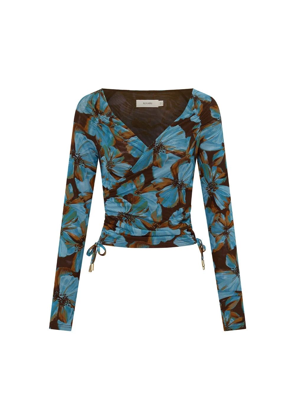 KIVARI tops Australia Signature Tops – Luxury Shoes KIVARI Nieve Mesh Top in Blue