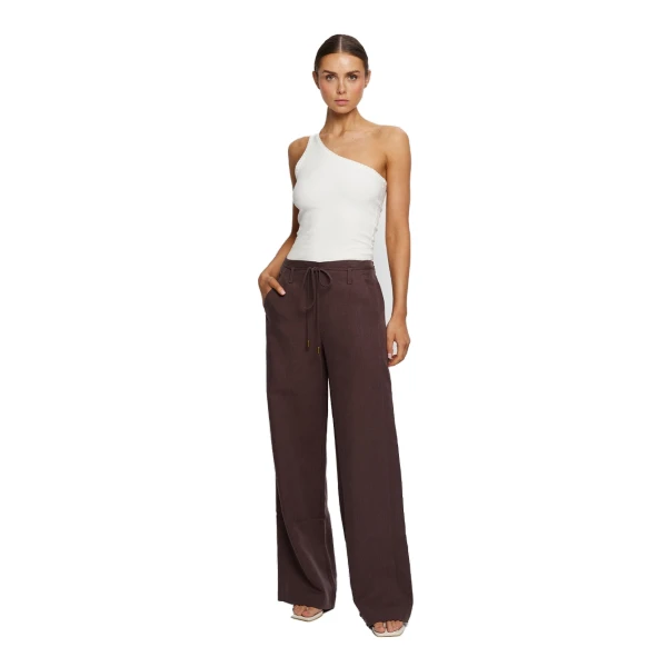 KIVARI Nyah Wide Leg Pant in Plum, view 2