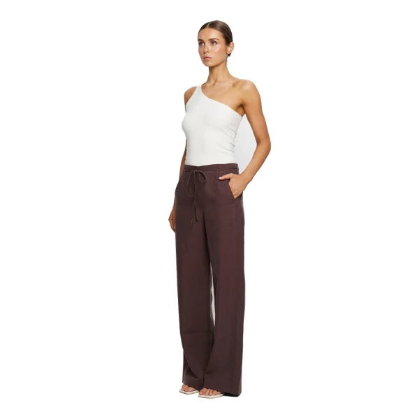 KIVARI Nyah Wide Leg Pant in Plum, view 3