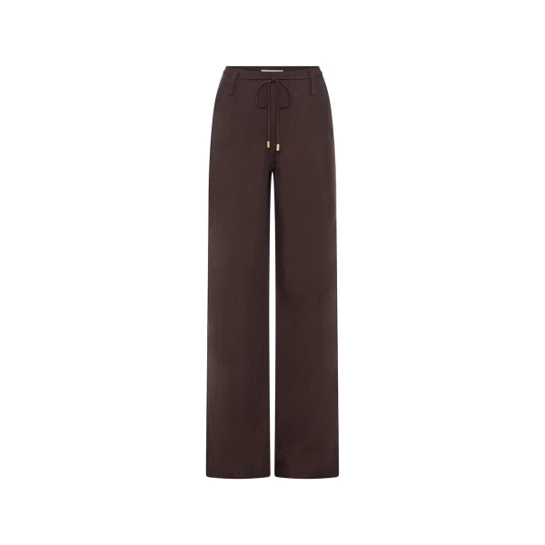 Nyah Wide Leg Pant in Plum