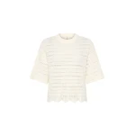 KIVARI Poppy Knit Tee in Natural