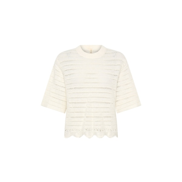 KIVARI Poppy Knit Tee in Natural
