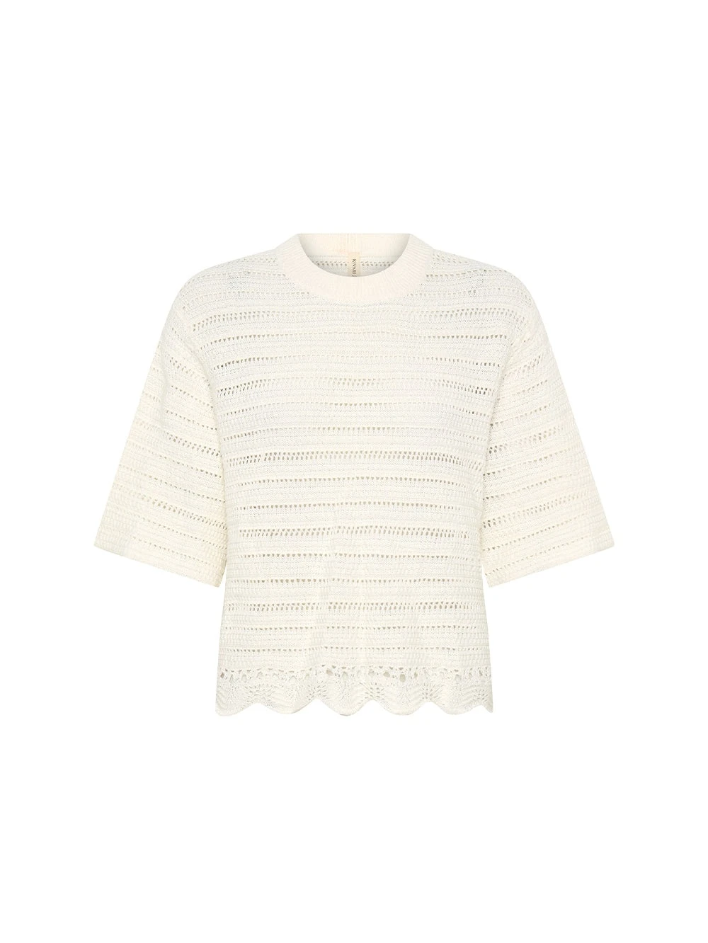 KIVARI knitwear Australia Signature Knitwear – Luxury Shoes KIVARI Poppy Knit Tee in Natural
