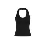 KIVARI Rhea Halter Top in Black
