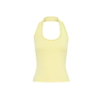 KIVARI Rhea Halter Top in Butter