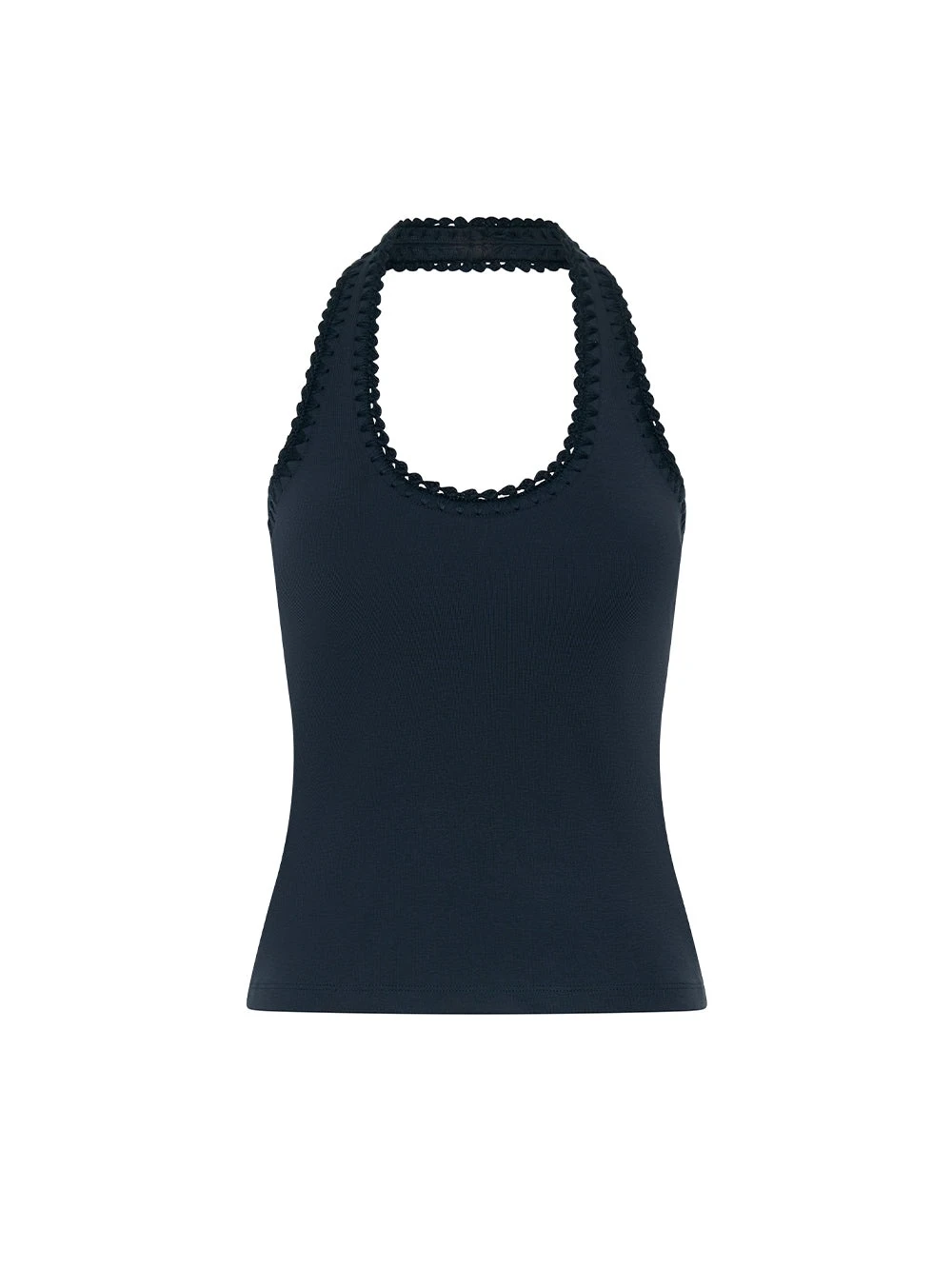 KIVARI tops Australia Signature Tops – Luxury Shoes KIVARI Rhea Halter Top in Navy