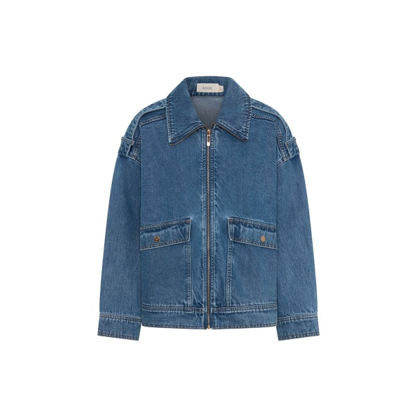 KIVARI Rita Denim Jacket in Drift Blue