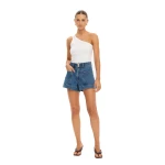 KIVARI Rita Denim Short in Drift Blue