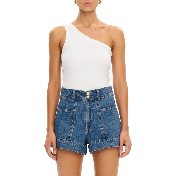 KIVARI Rita Denim Short in Drift Blue, view 6