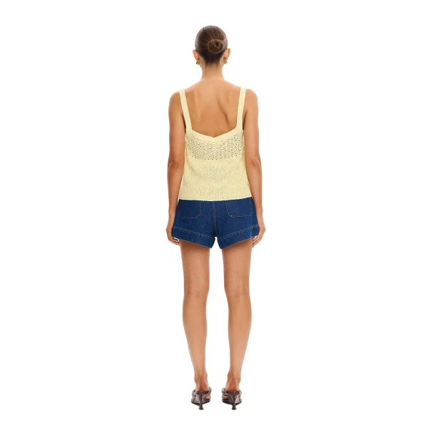 KIVARI Sally Knit Cami in Butter, view 3
