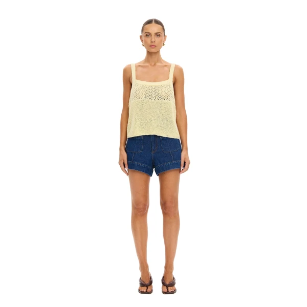KIVARI Sally Knit Cami in Butter, view 5