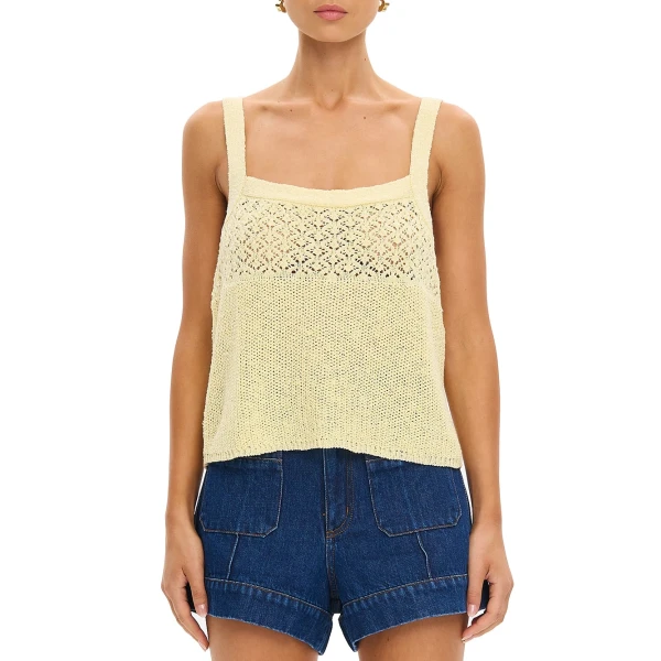 KIVARI Sally Knit Cami in Butter, view 6