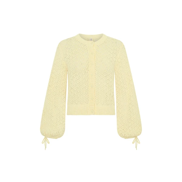 Sally Knit Cardigan in Butter