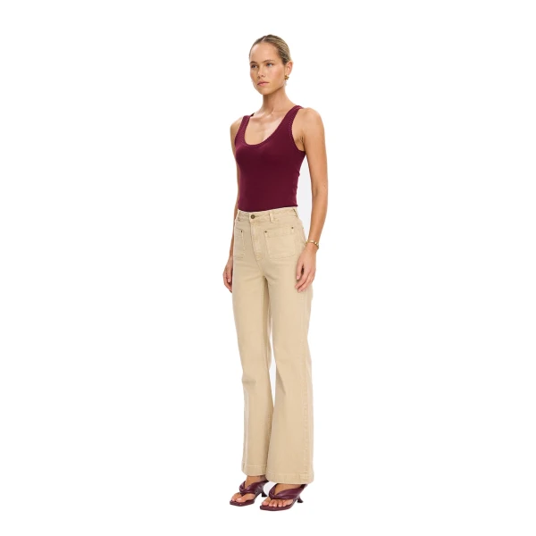 KIVARI Tallulah Scoop Tank in Plum, view 4