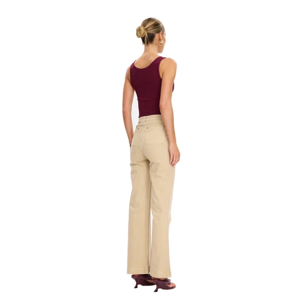 KIVARI Tallulah Scoop Tank in Plum, view 5