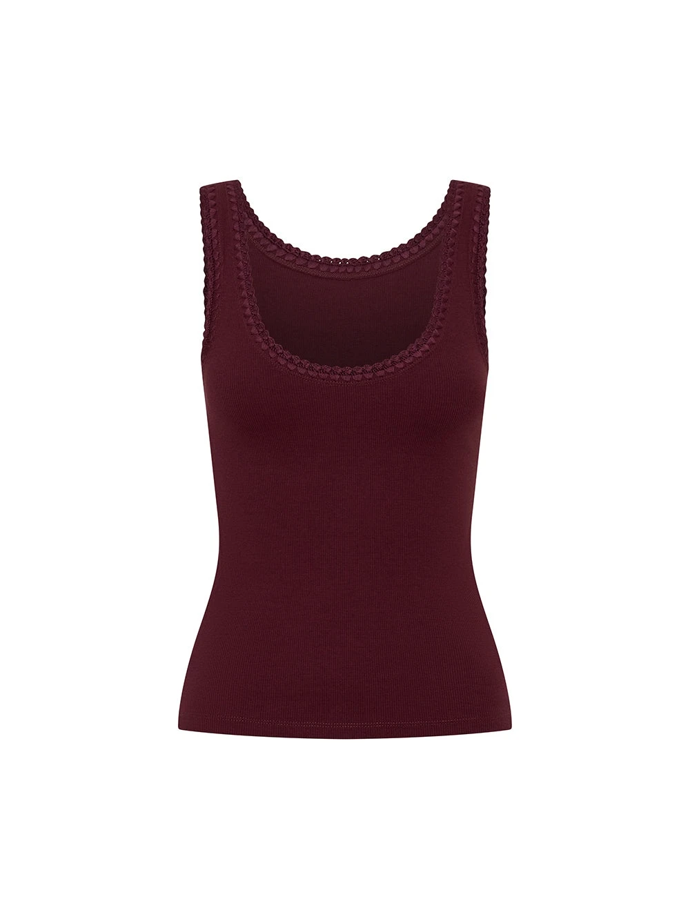 KIVARI tops Australia Signature Tops – Luxury Shoes KIVARI Tallulah Scoop Tank in Plum