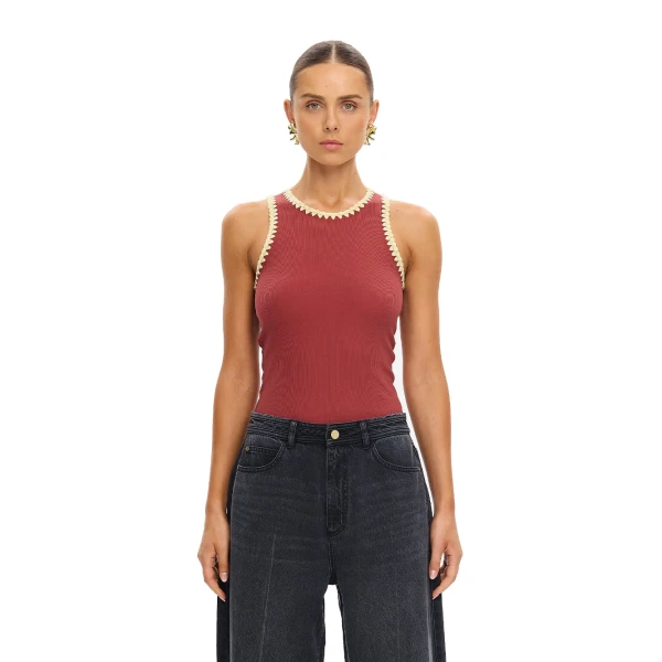 Tallulah Spliced Tank in Brick