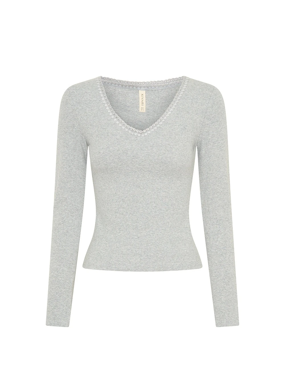 KIVARI tops Australia Signature Tops – Luxury Shoes KIVARI Tallulah V Neck Top in Grey