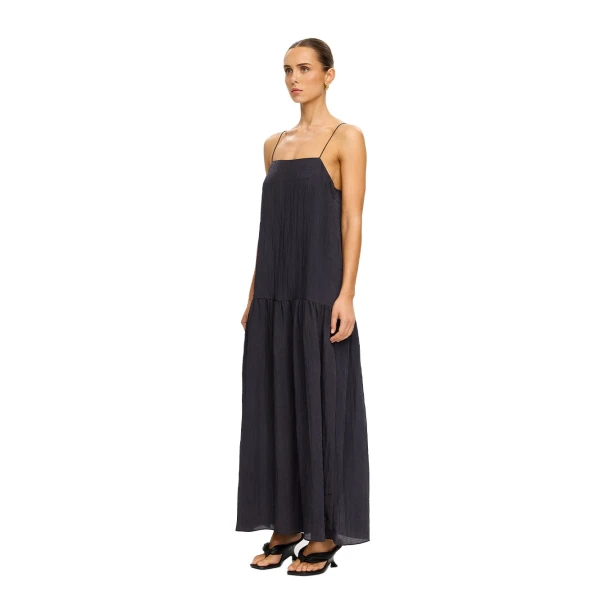 KIVARI Uma Maxi Dress in Charcoal, view 3