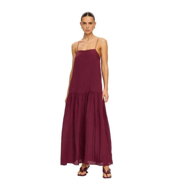 KIVARI Uma Maxi Dress in Plum, view 2