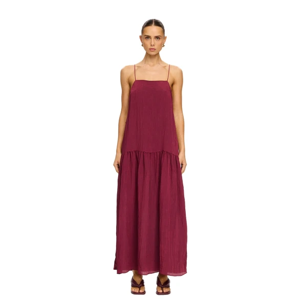 KIVARI Uma Maxi Dress in Plum, view 5