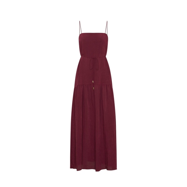 KIVARI Uma Maxi Dress in Plum