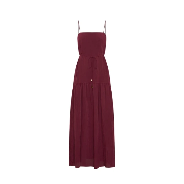KIVARI Uma Maxi Dress in Plum