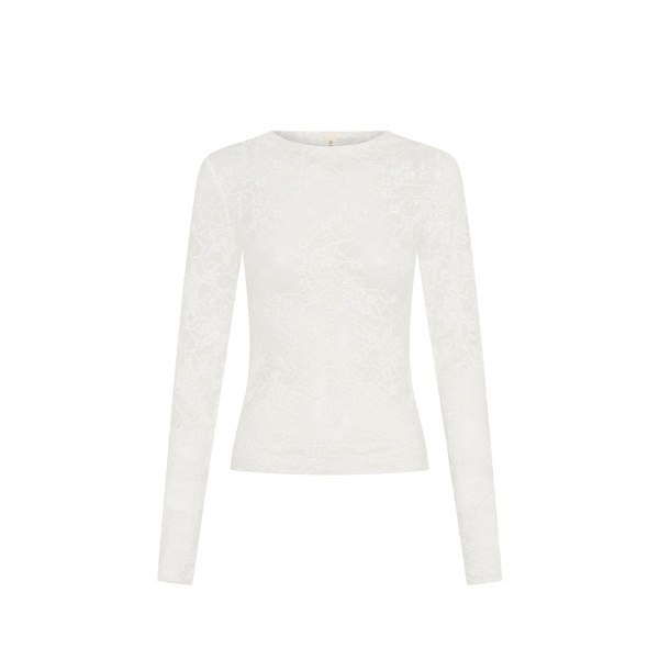 KIVARI Victoria Lace Top in Cream