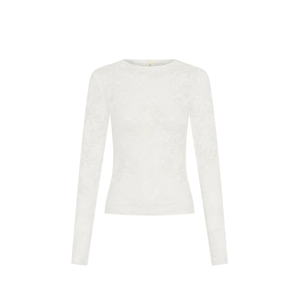 KIVARI Victoria Lace Top in Cream