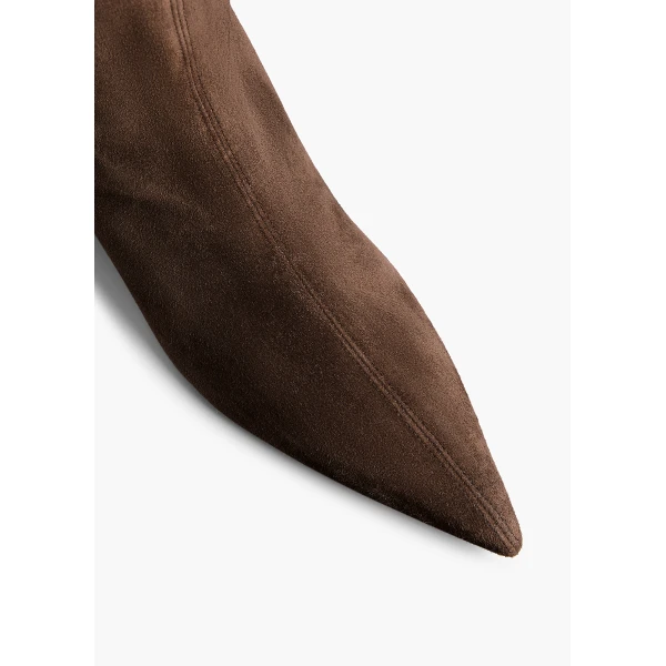 Andee Knee-High Boot in Ebano Suede - Image 4