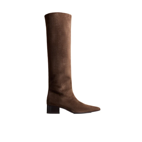 Andee Knee-High Boot in Ebano Suede