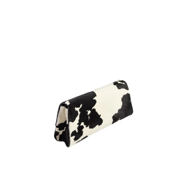 Audrey Clutch in Cow Print Haircalf - Image 2