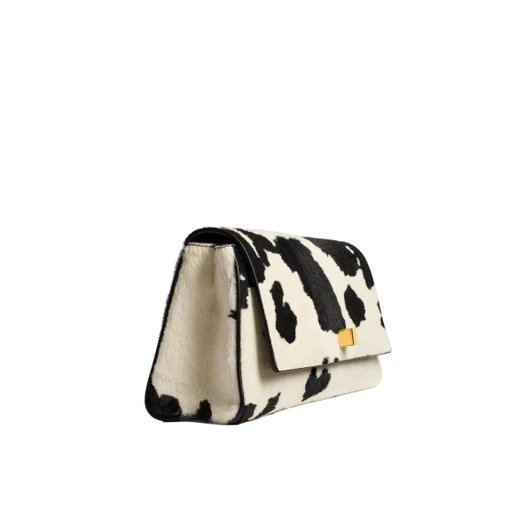 Audrey Clutch in Cow Print Haircalf - Image 4