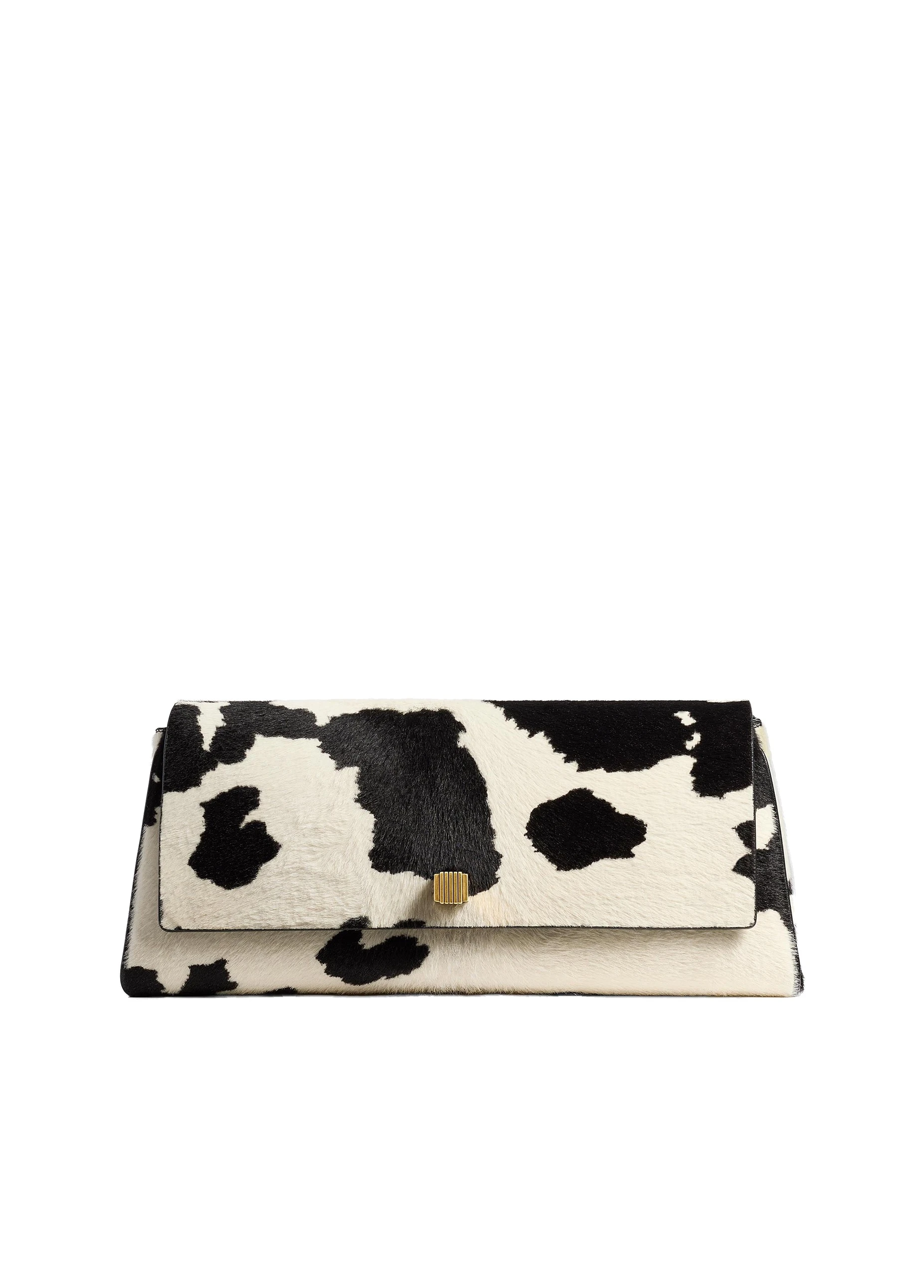 Khaite Audrey Clutch in Cow Print Haircalf | Buy Bags at Luxury Shoes Khaite Audrey Clutch in Cow Print Haircalf