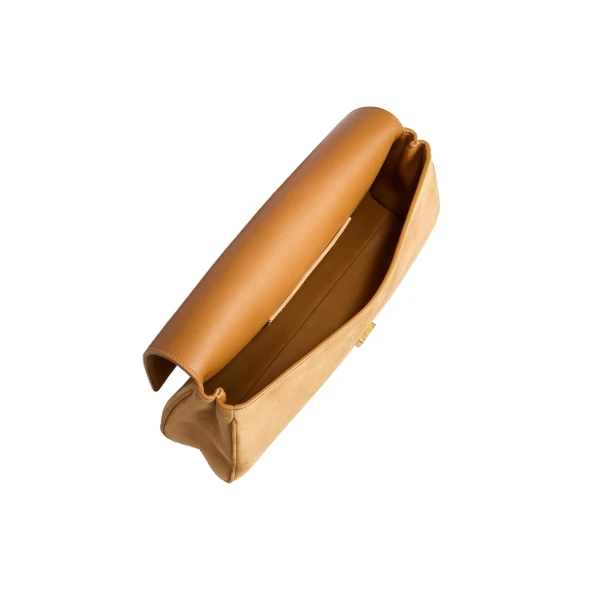 Audrey Clutch in Goldenrod Suede - Image 5