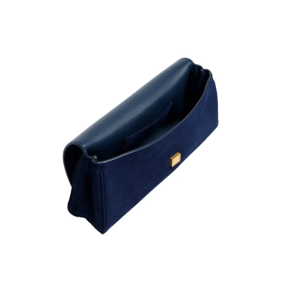 Audrey Clutch in Midnight Suede - Image 4