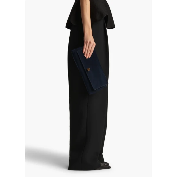 Audrey Clutch in Midnight Suede - Image 5
